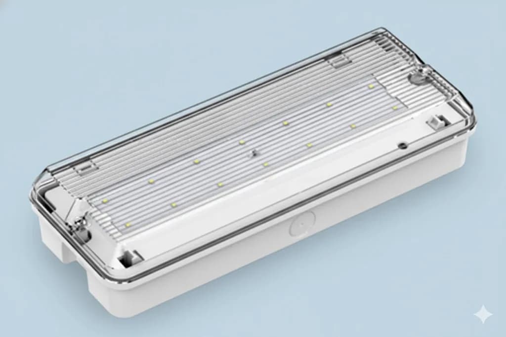 Eco emergency Lighting
Self Contained with 3 hours battery backup, supply voltage 220-240 VAC & color 6000K image 1